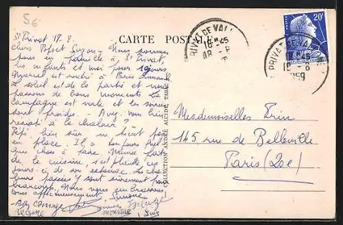 AK Saint-Privat-de-Vallongue, Vue de l`Église