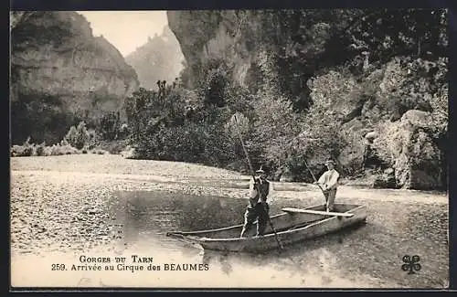 AK Beaume, Gorges du Tarn, Arrivée au Cirque des Beaumes