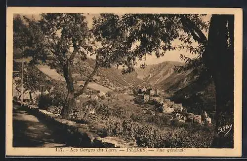 AK Prades, Vue générale des Gorges du Tarn