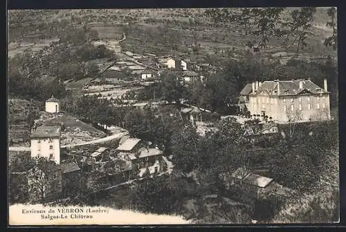 AK Vébron, Salgas-Le Château et paysage environnant