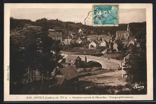 AK Javols, Ancienne capitale du Gévaudan, Vestiges gallo-romains