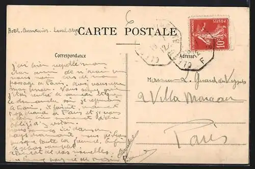 AK Laval-Atger, Vue sur le pont et les collines environnantes