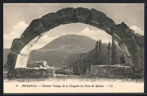 AK Ispagnac, Dernier Vestige de la Chapelle du Pont de Quézac