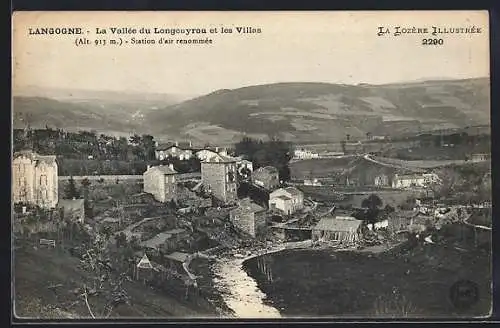 AK Langogne, La Vallée du Longouyrou et les Villas, station d`air renommée