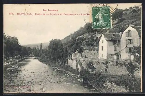 AK Marvejols, Bords de la Colagne et Passerelle du Ranchin