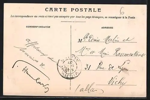 AK Mende, Ermitage St Privat avec procession religieuse