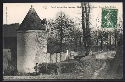 AK Belhomer, Vieux Manoir de la Bruyère et chemin bordé d`arbres