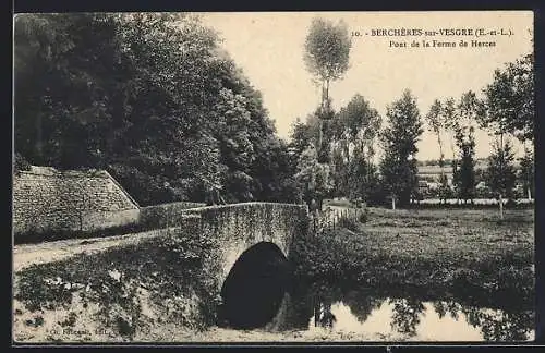 AK Berchères-sur-Vesgre, Pont de la Ferme de Herces