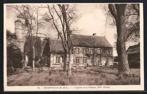 AK Guainville, L`église et le prieuré (XVe siècle)