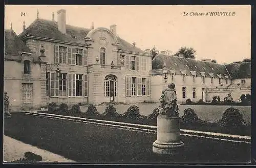 AK Houville, Le Château d`Houville et ses jardins élégants