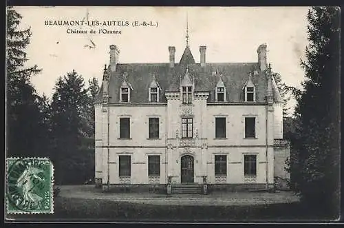 AK Beaumont-les-Autels, Château de l`Ozanne