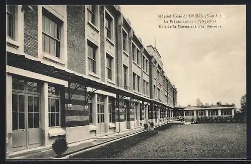 AK Dreux, Hôpital Mixte de Dreux, Le Préventorium, Perspective, Bois de la Muette aux Bas Buissons