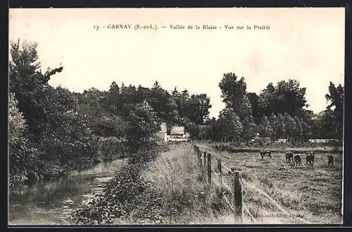 AK Garnay, Vallée de la Blaise, Vue sur la Prairie