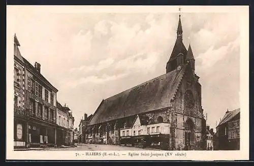 AK Illiers, Église Saint-Jacques du XVe siècle