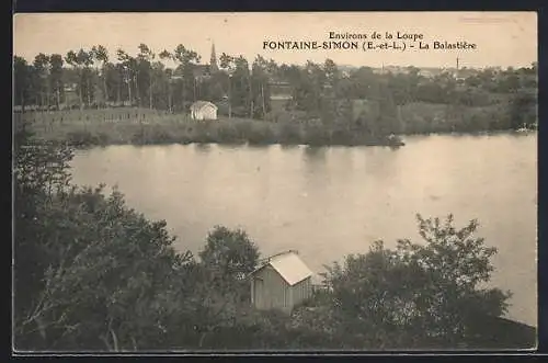 AK Fontaine-Simon, La Balastière et paysage rural environnant