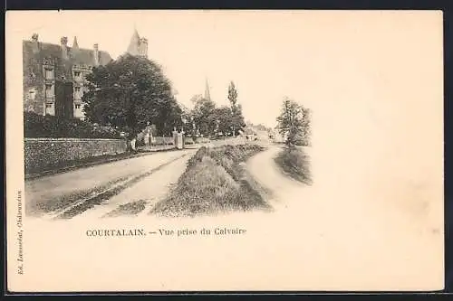 AK Courtalain, Vue prise du Calvaire