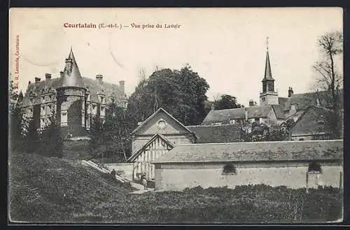 AK Courtalain, Vue prise du Lavoir