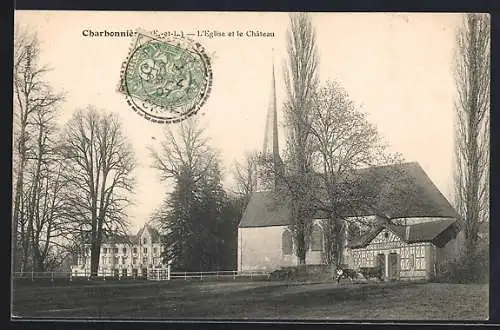 AK Charbonnières, L`Église et le Château