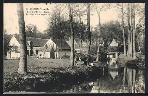 AK Chaudon, Les bords de l`Eure, prairies de Mormoulin