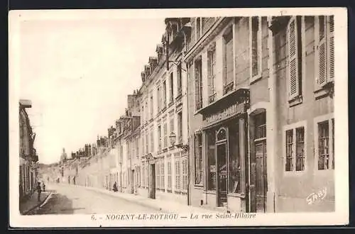 AK Nogent-le-Rotrou, La rue Saint-Hilaire