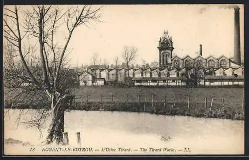 AK Nogent-le-Rotrou, L`Usine Tirard et le paysage environnant