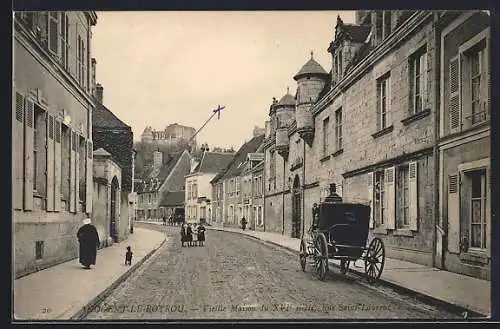 AK Nogent-le-Rotrou, Vieille Maison du XVIIe siècle, rue Saint-Hilaire