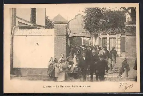 AK Brou, La Tannery. Sortie des ateliers