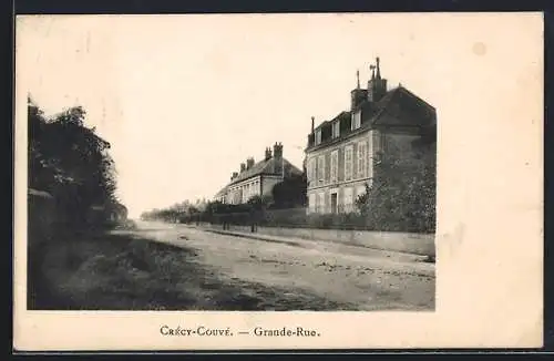 AK Crécy-Couvé, Grande-Rue