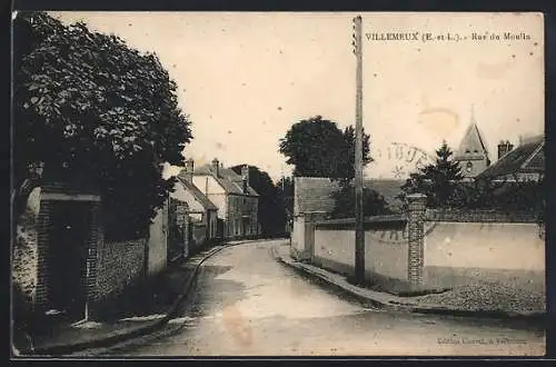 AK Villemeux, Rue du Moulin