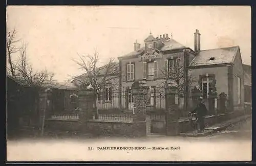 AK Dampierre-sous-Brou, Mairie et École