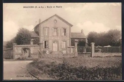 AK Beauche, École et Mairie