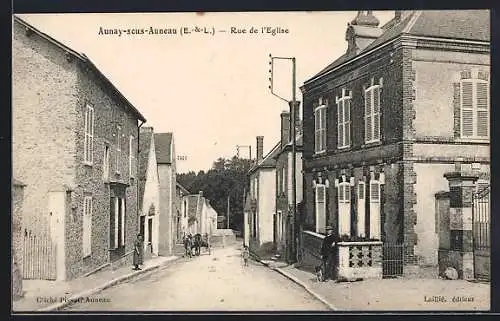 AK Aunay-sous-Auneau, Rue de l`Église