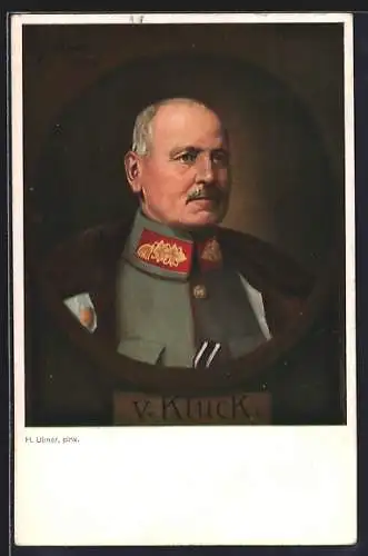 AK Infanterie-General von Kluck mit Orden und Uniform