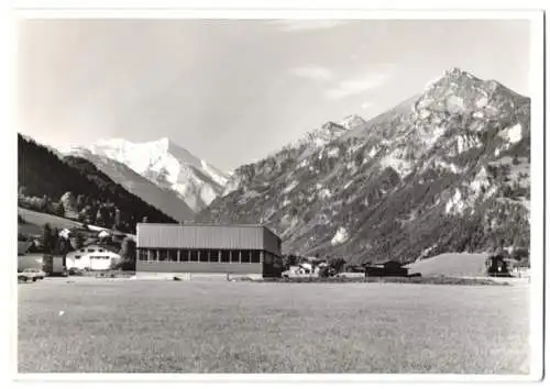 3 Fotografien W. Burlon, Frutigen, Ansicht Frutigen, Firmengebäude Maschinenfabrik Johann Bucher, Hydrotechnik