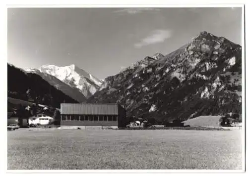 3 Fotografien W. Burlon, Frutigen, Ansicht Frutigen, Firmengebäude Maschinenfabrik Johann Bucher, Hydrotechnik