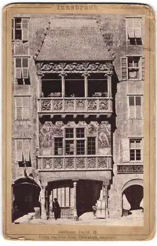 Fotografie Fritz Gratl, Innsbruck, Ansicht Innsbruck, Gebäudeansicht Goldenes Dachl 13