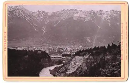 Fotografie Römmler & Jonas, Dresden, Ansicht Innsbruck, Panorama mit Berg Isel