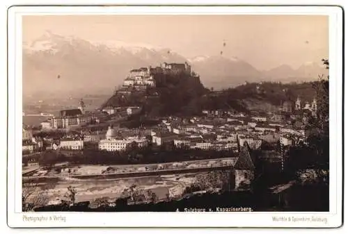 Fotografie Würthle & Spinnhirn, Salzburg, Ansicht Salzburg, Panorama vom Kapuzinerberg gesehen