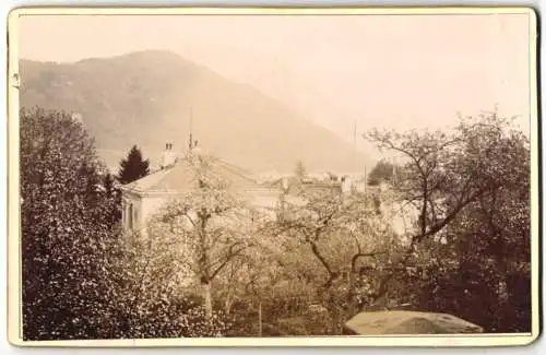 Fotografie Carl Jagerspacher, Gmunden, Ansicht Gmunden, Panorama der Ortschaft