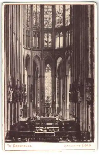 Fotografie Th. Creifeld's, Cöln, Ansicht Köln, Dom Innenansicht hoher Chor