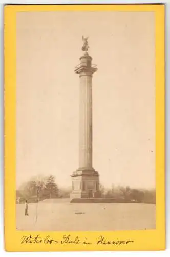 Fotografie unbekannter Fotograf, Ansicht Hannover, Waterloo-Säule