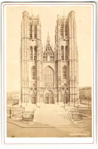 Fotografie Alexandre Phot., Ansicht Brüssel, Kathedrale St. Gudula