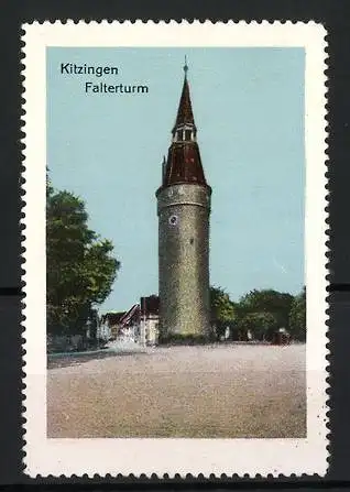 Reklamemarke Kitzingen, Falterturm, Turm im Zentrum