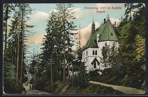 AK Semmering, Kapelle im Wald