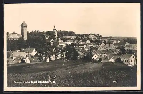 AK Allentsteig, Teilansicht mit Kirche