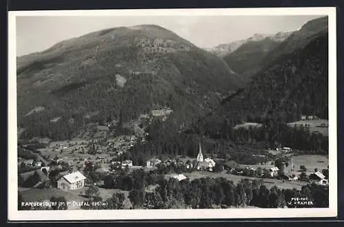 AK Rangersdorf im Mölltal, Teilansicht aus der Vogelschau