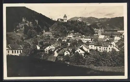 AK Friesach in Kärnten, Totalansicht mit Petersberg und Rotturm