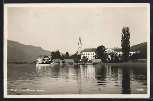 AK Ossiach am Ossiachersee, Ansicht vom Wasser aus