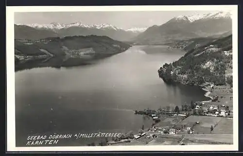 AK Döbriach a. Millstättersee, Ortsansicht aus der Vogelschau