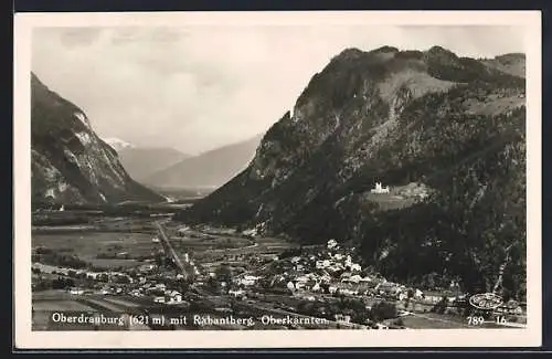 AK Oberdrauburg /Oberkärnten, Ansicht mit Rabantberg